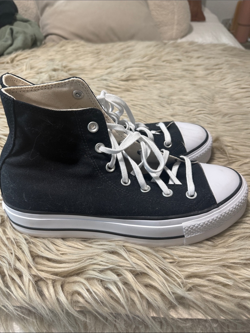Converse Kids High-Top Sneakers in Black and White